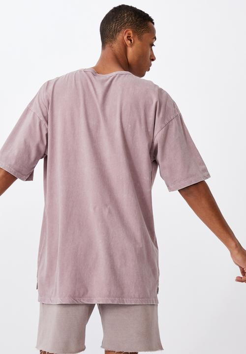 Cotton On - Oversized droptail tee - plum