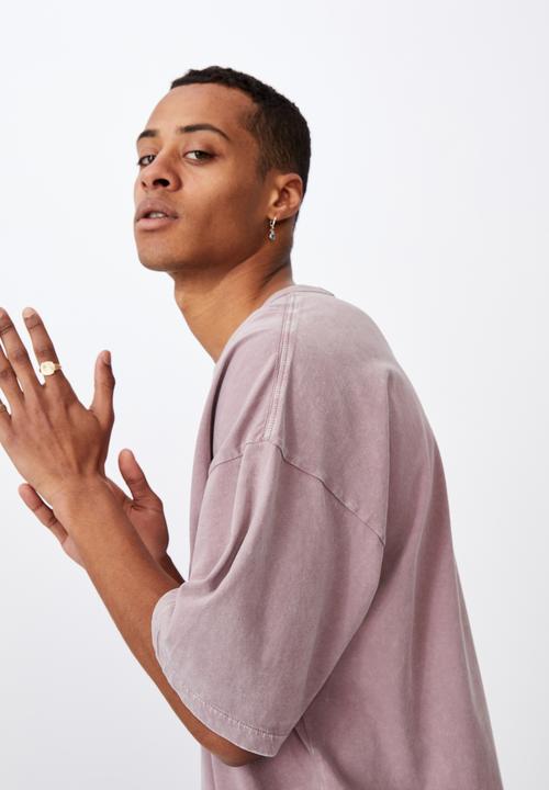 Cotton On - Oversized droptail tee - plum