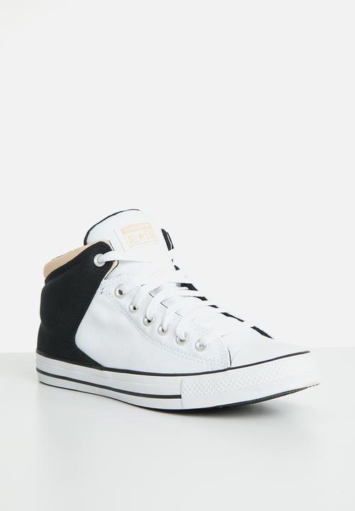 converse chuck taylor all star mid high street black black