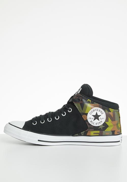 Converse - Chuck Taylor All Star high street logo print mid - black/multi/white