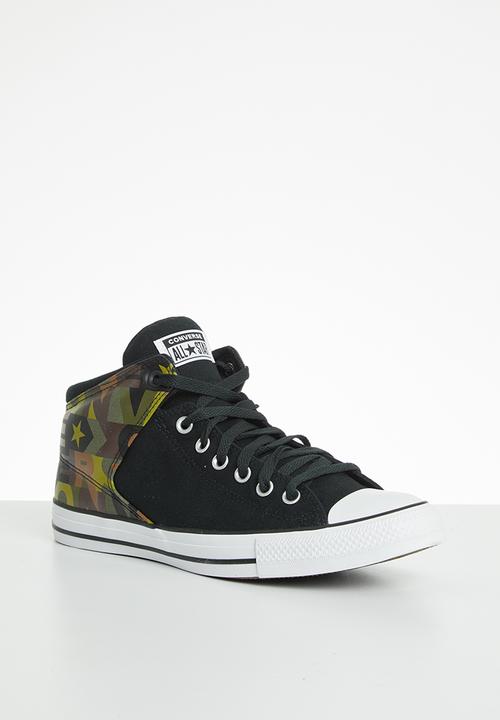 Converse - Chuck Taylor All Star high street logo print mid - black/multi/white