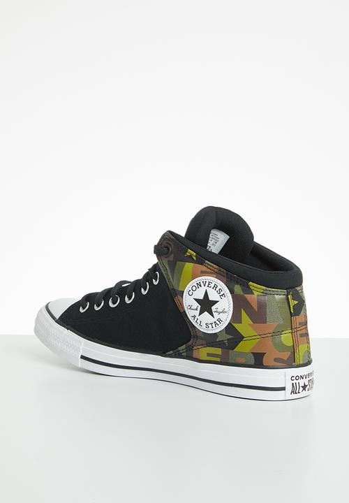 Converse - Chuck Taylor All Star high street logo print mid - black/multi/white