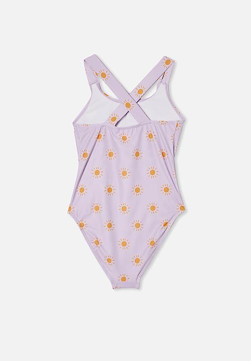 Free by Cotton On - Lottie one piece - vintage lilac sunrays