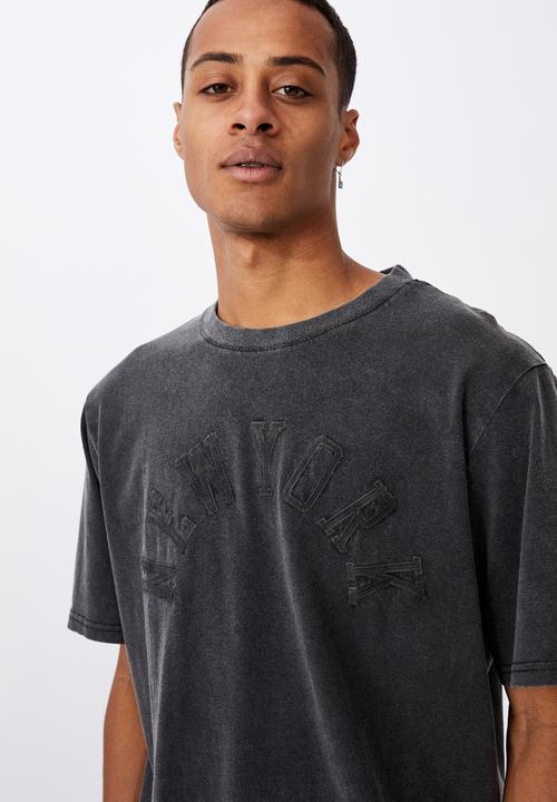 Cotton On - Bondi tee - washed black