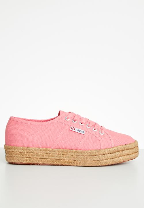 SUPERGA - 2730 Rope mid platform - pink geranium