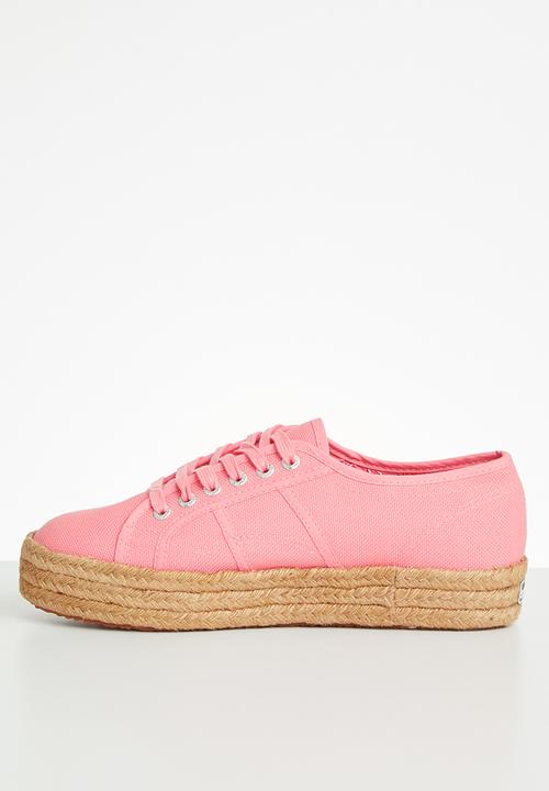 SUPERGA - 2730 Rope mid platform - pink geranium