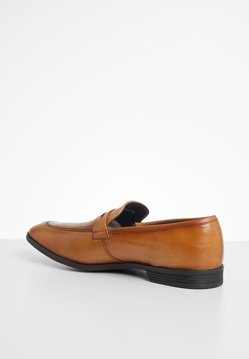 John Drake - Penny slip-on - dark tan