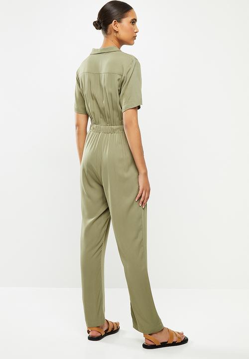 Brave Soul - Doreen jumpsuit - khaki