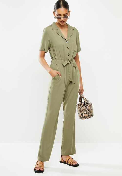 Brave Soul - Doreen jumpsuit - khaki