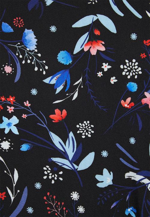 Superbalist - Short robe - black based  floral