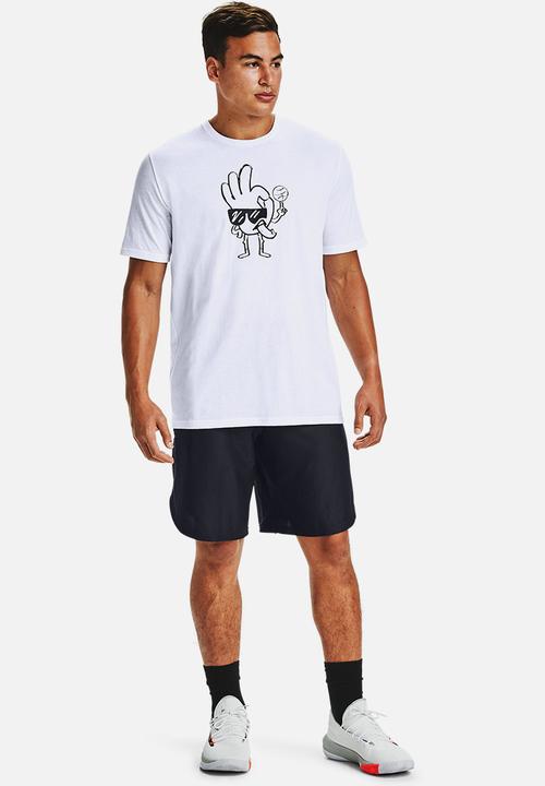 Under Armour - Curry freehand Eddy short sleeve tee - white