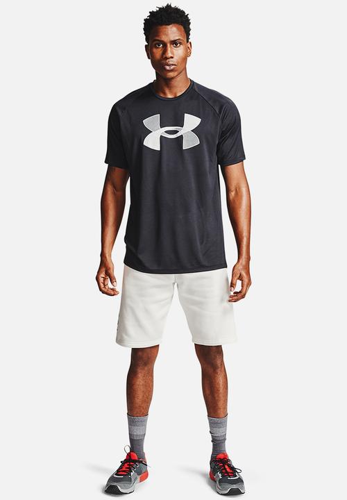 Under Armour - UA rival fleece multilogo short - black & white