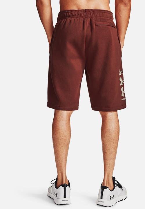 Under Armour - UA rival fleece multilogo short - red