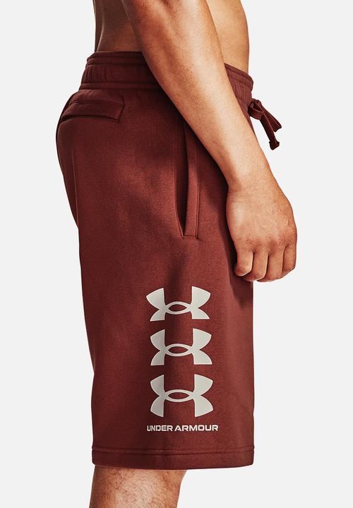 Under Armour - UA rival fleece multilogo short - red