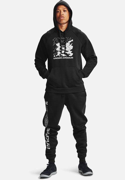 Under Armour - UA rival fleece graphic joggers - black