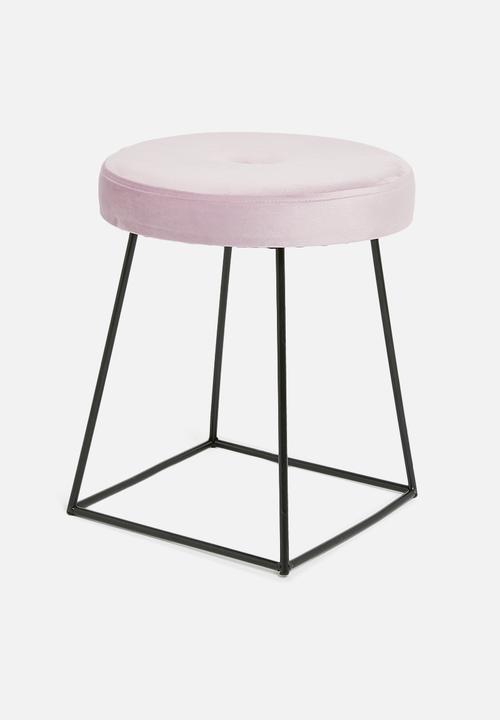 Sixth Floor - Button stool - lilac