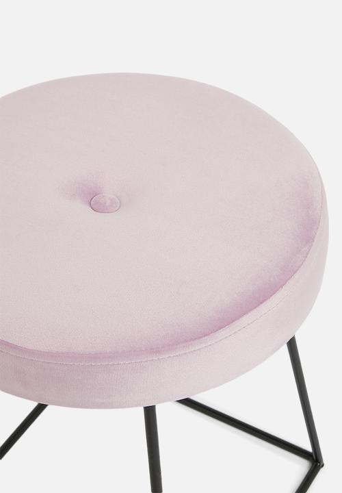 Sixth Floor - Button stool - lilac