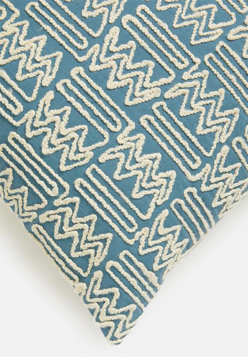 Sixth Floor - Kian cushion cover - blue heaven 