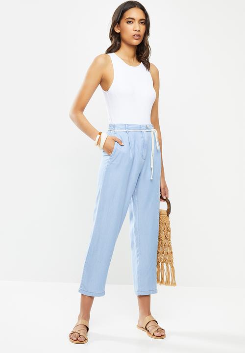 MANGO - Trousers bowie - blue