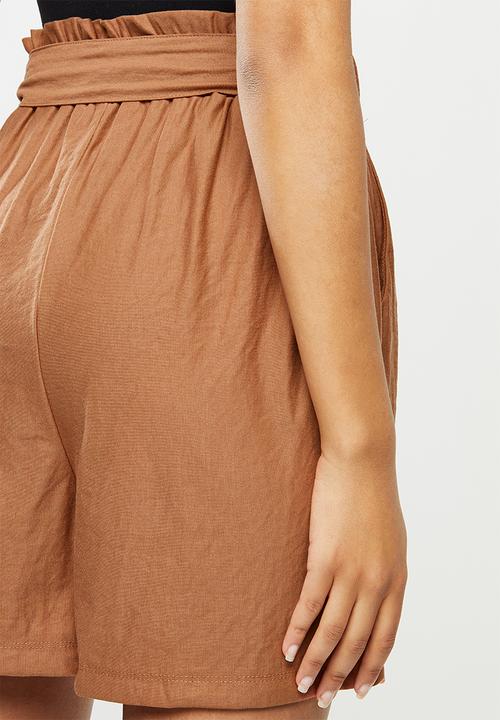 MANGO - Shorts diamante - brown