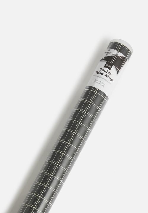 Typo - Double sided roll wrap - black and white