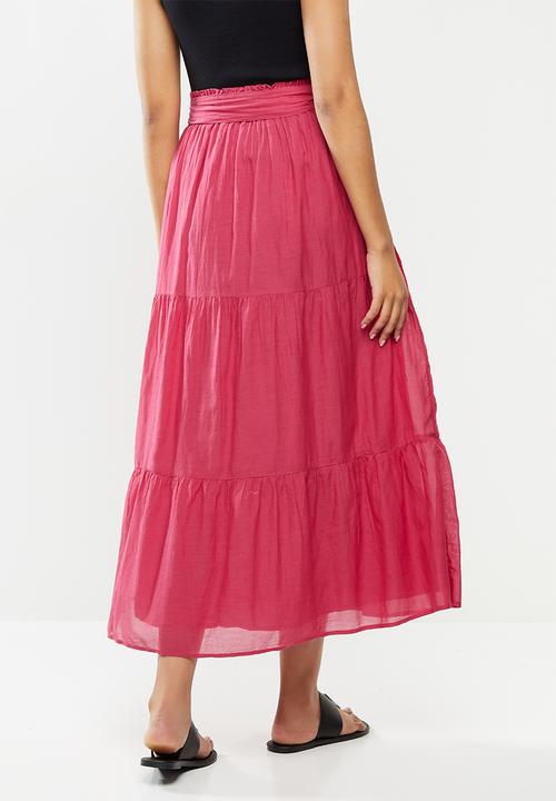 MANGO - Skirt soli - pink