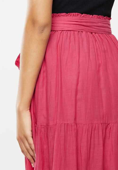 MANGO - Skirt soli - pink