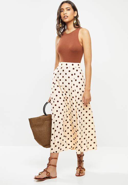 MANGO - Skirt bombay - light beige