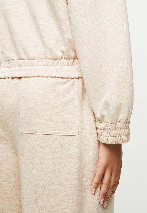 Me&B - Zip-through track top - beige 