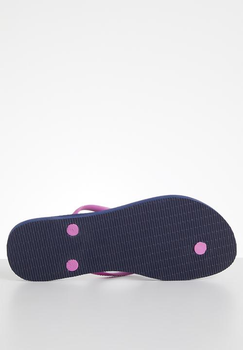 Havaianas - Slim logo pop-up - navy & pink