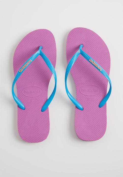 Havaianas - Slim logo pop-up - pink & blue