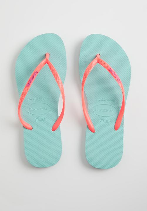 Havaianas - Slim logo pop-up - blue & pink