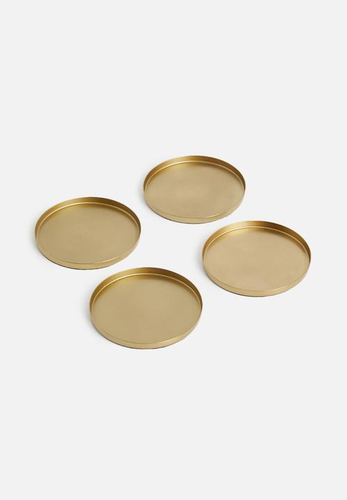 Sixth Floor - Coaster set of 4 - bronze