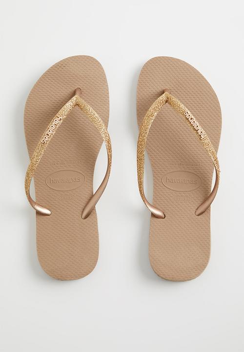 Havaianas - Slim glitter - rose gold