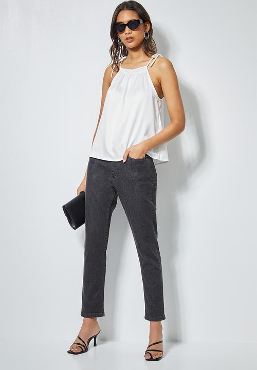 Superbalist - Shirred halter cami - optic white