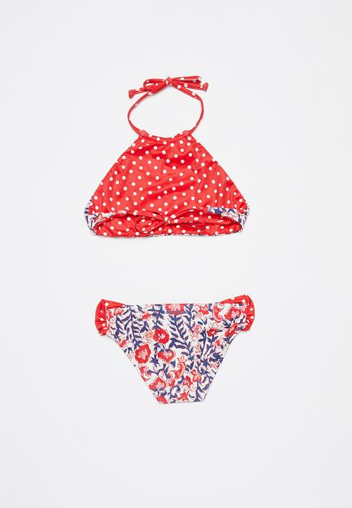Billabong  - Free babe hi neck bikini set - multi