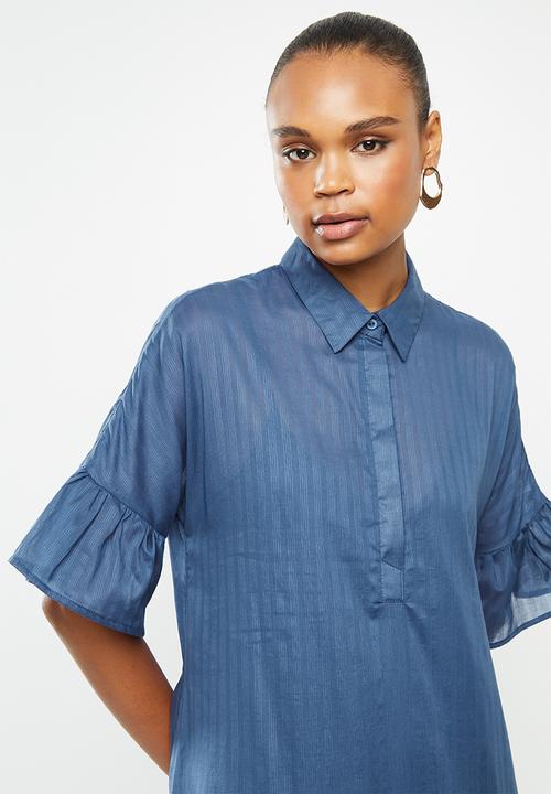 AMANDA LAIRD CHERRY - Nhlole dress - navy