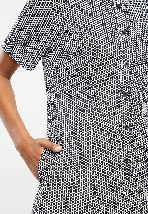 AMANDA LAIRD CHERRY - Kuhlanga dress - black & white
