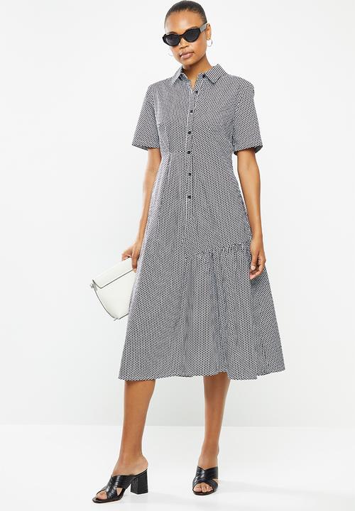 AMANDA LAIRD CHERRY - Kuhlanga dress - black & white