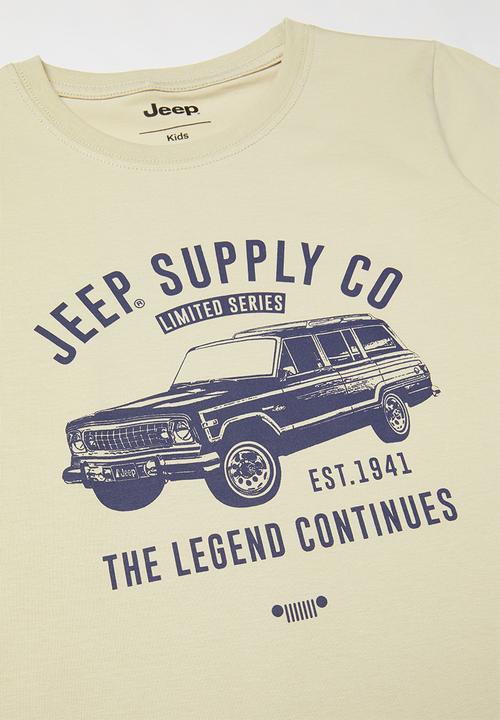 JEEP - Perry boys short sleeve graphic print tee - stone
