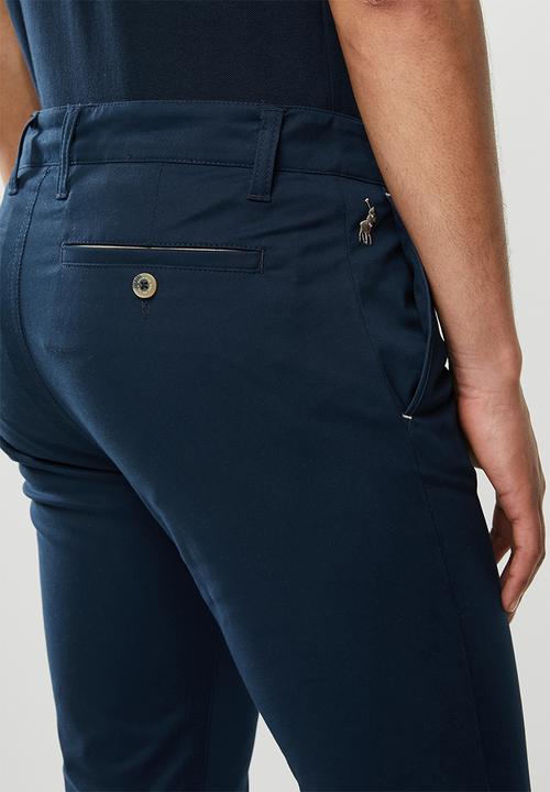 POLO - Carson stretch slim leg chino - navy