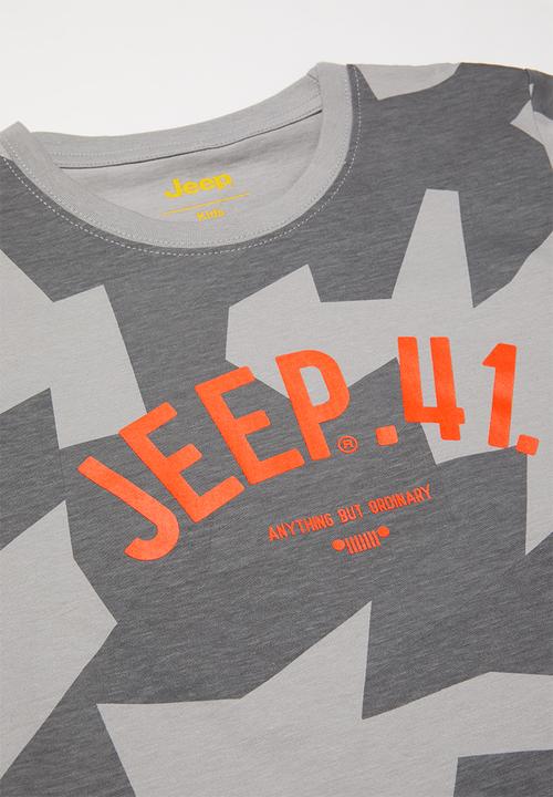 JEEP - Pascal boys short sleeve graphic print tee - grey