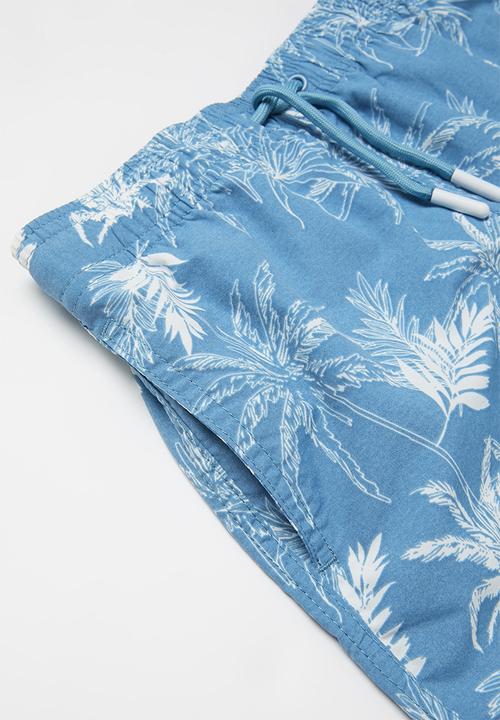 JEEP - Elasticated aop swimshorts - navy