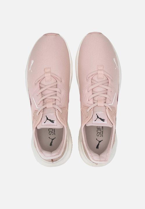 PUMA - Platinum shimmer trainers - peachskin & puma black