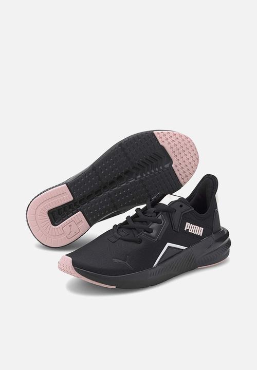 PUMA - Platinum shimmer trainers - puma black & peachskin