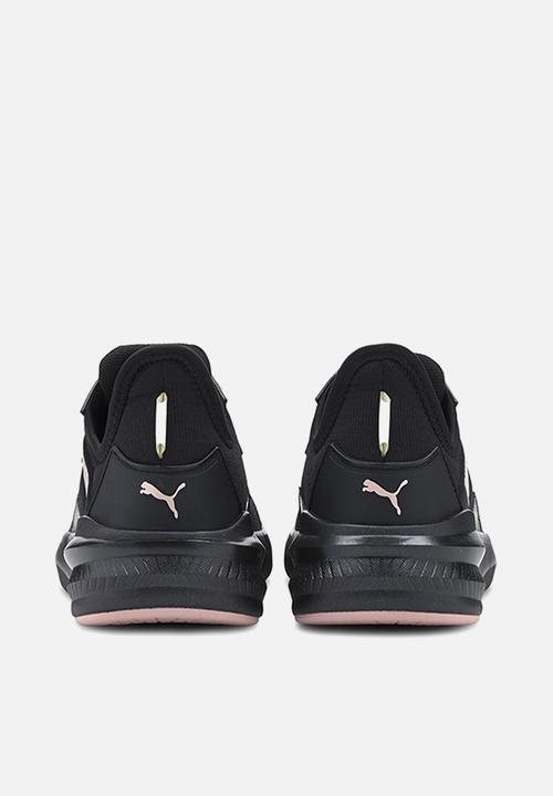 PUMA - Platinum shimmer trainers - puma black & peachskin
