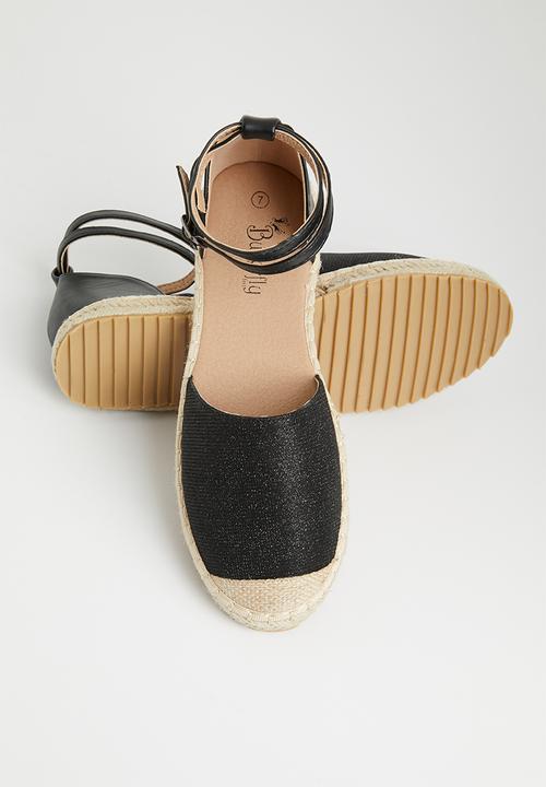 Butterfly Feet - Karla espadrille - black
