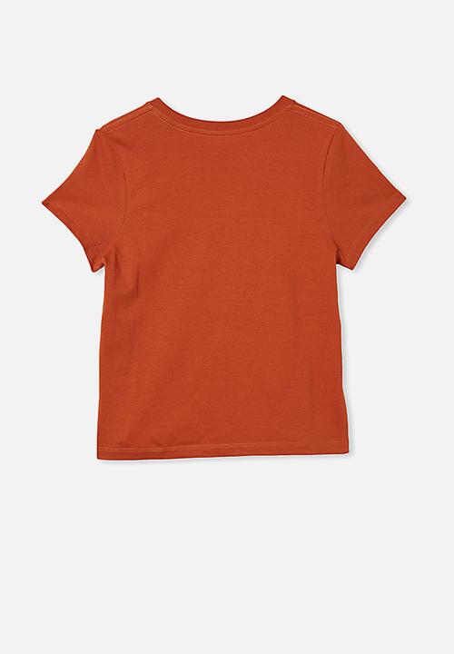 Free by Cotton On - Girls classic short sleeve tee - roasted almond