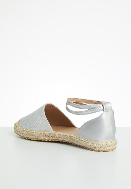 Butterfly Feet - Karla2 espadrille - silver