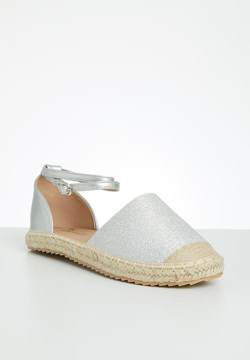 Butterfly Feet - Karla2 espadrille - silver